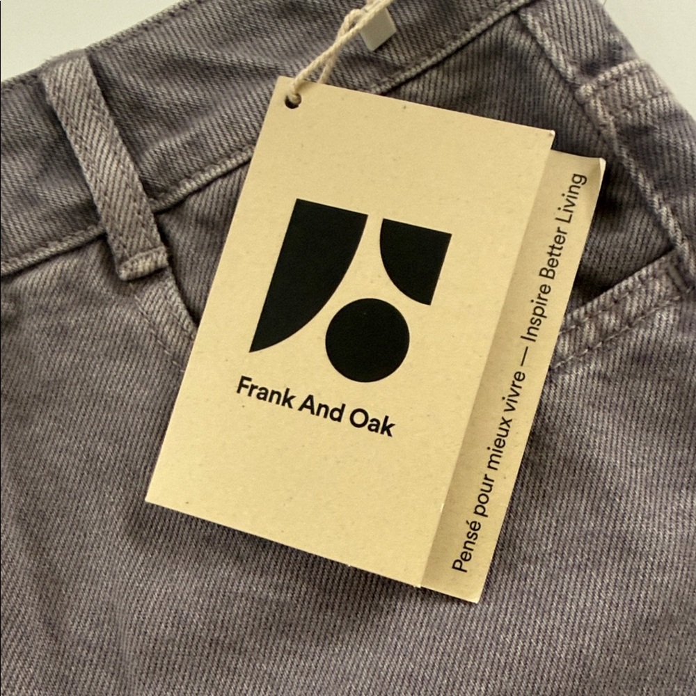 Frank & Oak A-Line Denim Skirt in Faded Mauve - Women's - Picture 2 of 5